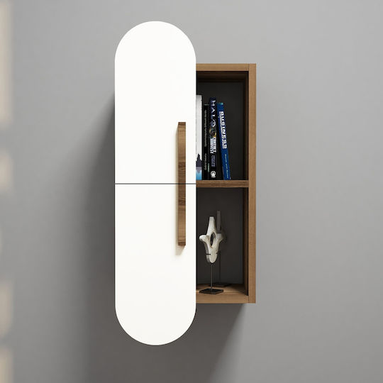 Wall Shelf A-g Rose Brown 35x22x80cm