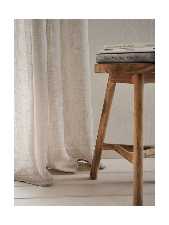 Gofis Home Curtain With Pencil Pleat Combe Willow Beige 140x295cm