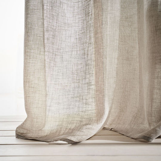Gofis Home Curtain With Pencil Pleat Combe Willow Beige 140x295cm