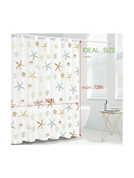 Curtain Κουρτίνα Μπάνιου 180x180cm