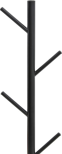 Pakketo Metallic Coat Rack Black Fori 30x30x173cm