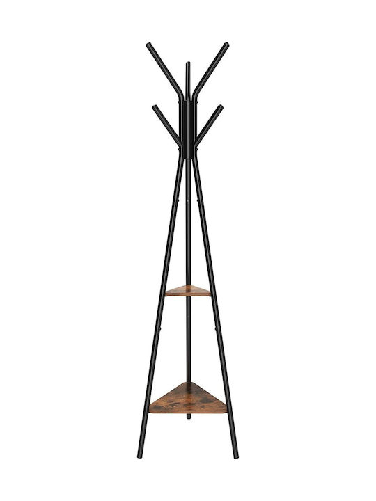 Leobert Loft Καλόγερος Μεταλλικός Μαύρος 49x49x179cm
