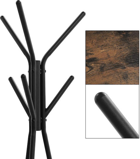 Leobert Loft Cuiere de podea Metal Negru 49x49x179cm