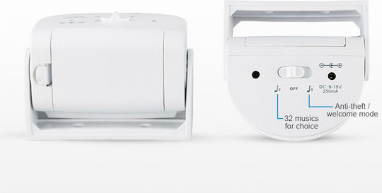 Motion Sensor Battery in White Color K-320