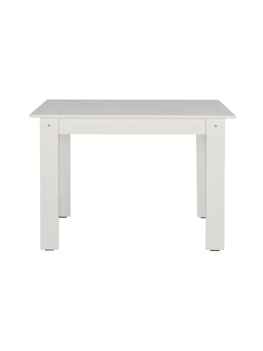 Kelvin Table Kitchen Wooden White 140x80x77cm