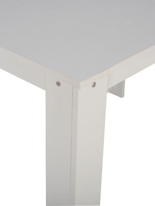 Kelvin Table Kitchen Wooden White 140x80x77cm