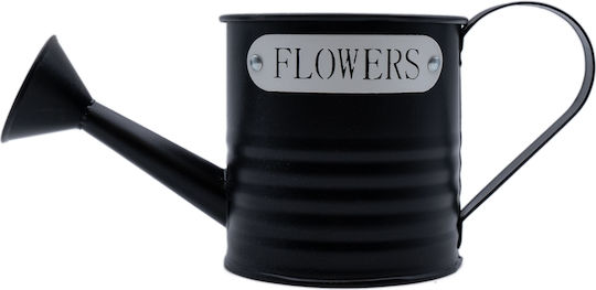 Uncle George Planter Metal Black 10.5x10.5x10.5cm.