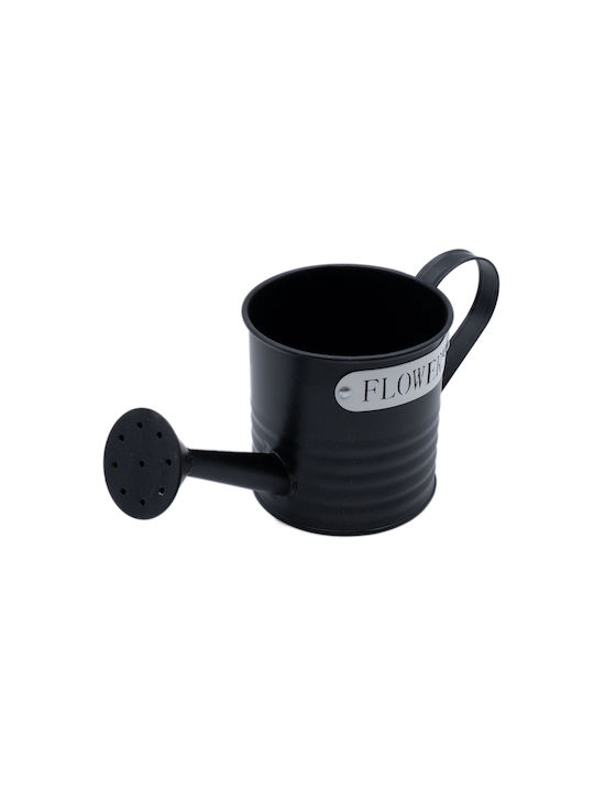 Uncle George Planter Metal Black 10.5x10.5x10.5cm.