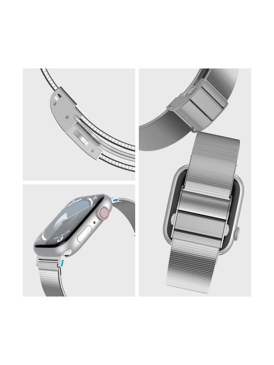 Spigen Sgp Sleek Link 316l Edelstahl Apple Watch Serie Ultra 1/2 49mm 45mm 44mm 42mm Silber Amp07224