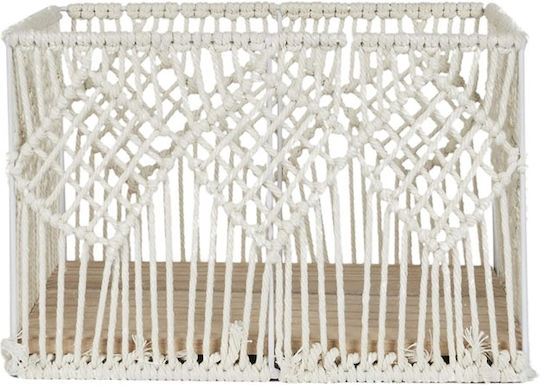 The Home Deco Factory Комплект декоративни кошници с дръжки White 37x27x21бр 3бр