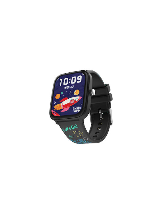 Kiddoboo Παιδικό Smartwatch με Λουράκι από Καουτσούκ/Πλαστικό Μαύρο