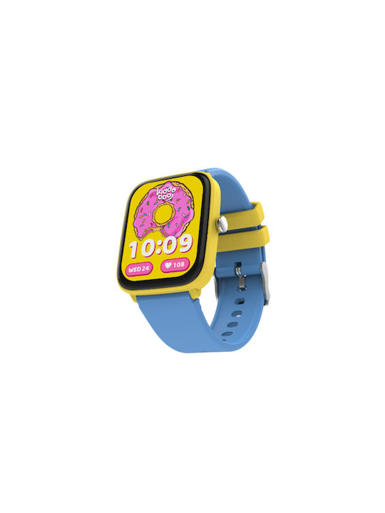 Kiddoboo Kinder Smartwatch mit Kautschuk/Plastik Armband Blau
