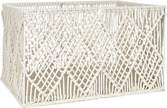 The Home Deco Factory Комплект декоративни кошници с дръжки White 37x27x21бр 3бр