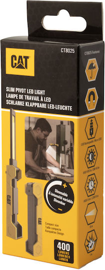 CAT Φωτισμός Εργασίας Επαναφορτιζόμενος LED IPX4 με Φωτεινότητα έως 400lm Ct8025