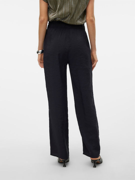 Vero Moda Femei Tesatura Pantaloni cu Elastic Negru