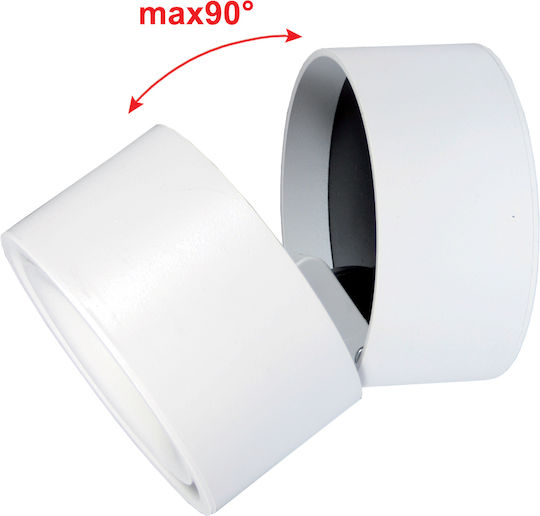 Gekas Single LED Warm White Spot in White Color