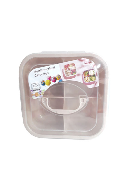 BestFor Plastic Lunch Box Pink 1500ml