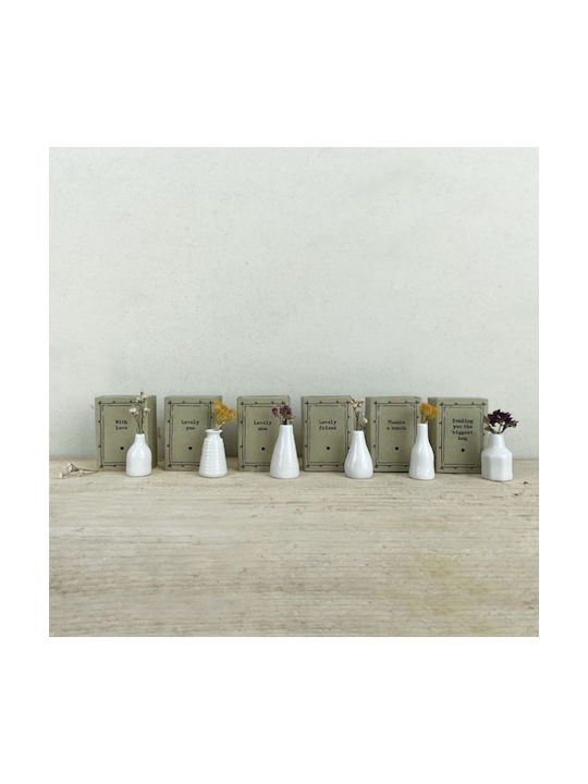 Synchronia Decorative Vase White 3.4x2x4.5cm