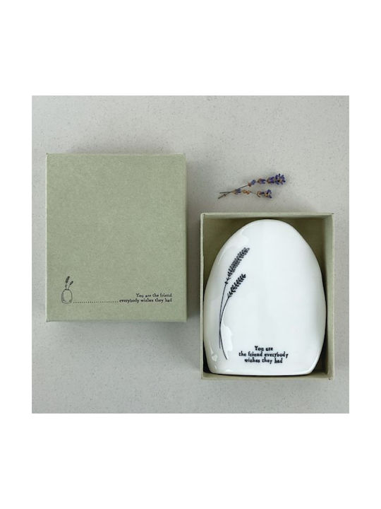 Synchronia Decorative Vase White 9.8x3x12cm
