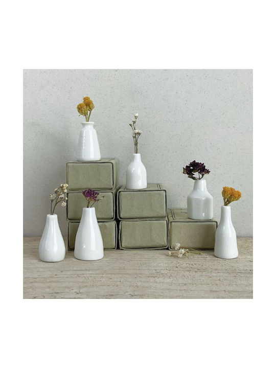 Synchronia Decorative Vase White 3.4x2x4.5cm