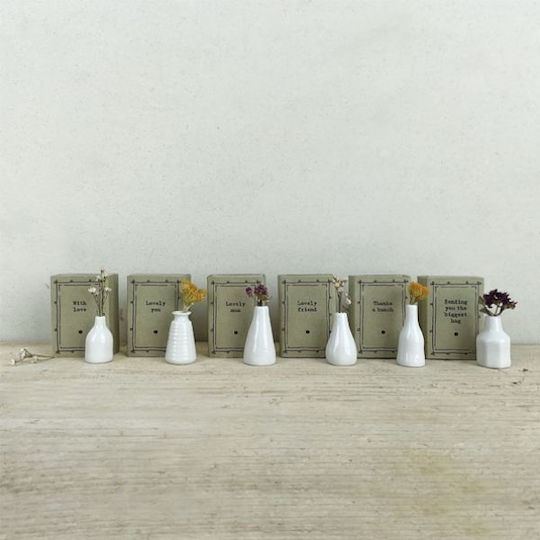 Synchronia Διακοσμητικό Βάζο Glas Weiß 3.4x2x4.5cm 1Stück