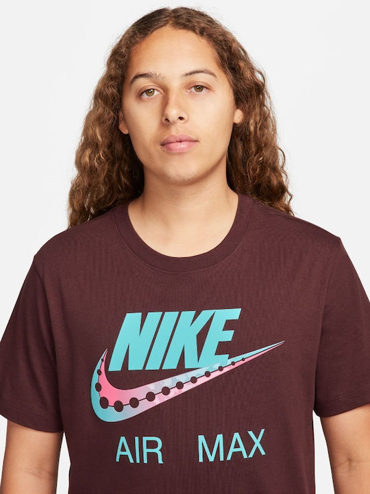 Nike Herren Sport T-Shirt Kurzarm BORDO