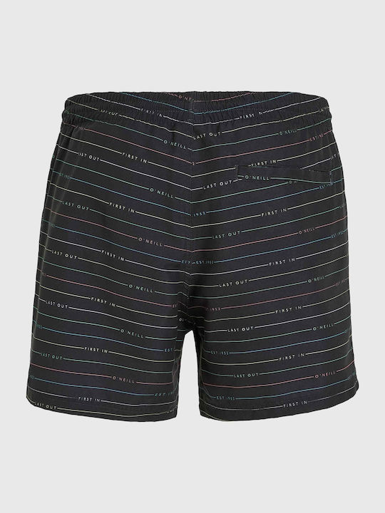 O'neill Men's Swimwear Shorts Black Striped