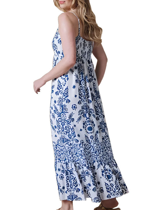 C'est Beau La Vie Maxi Kleid Blue