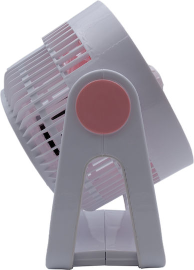Uncle George Επιτραπέζιος Ανεμιστήρας 25W Διαμέτρου 23cm Λευκός