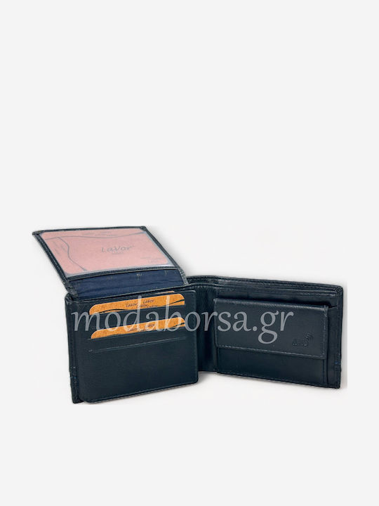 Δερμάτινο Ανδρικό Πορτοφόλι με RFID Μπλε