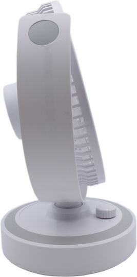 Uncle George Επιτραπέζιος Ανεμιστήρας 30W Διαμέτρου 30cm Λευκός