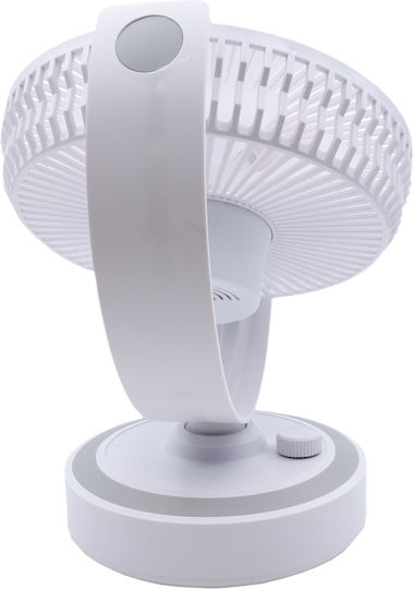 Uncle George Επιτραπέζιος Ανεμιστήρας 30W Διαμέτρου 30cm Λευκός