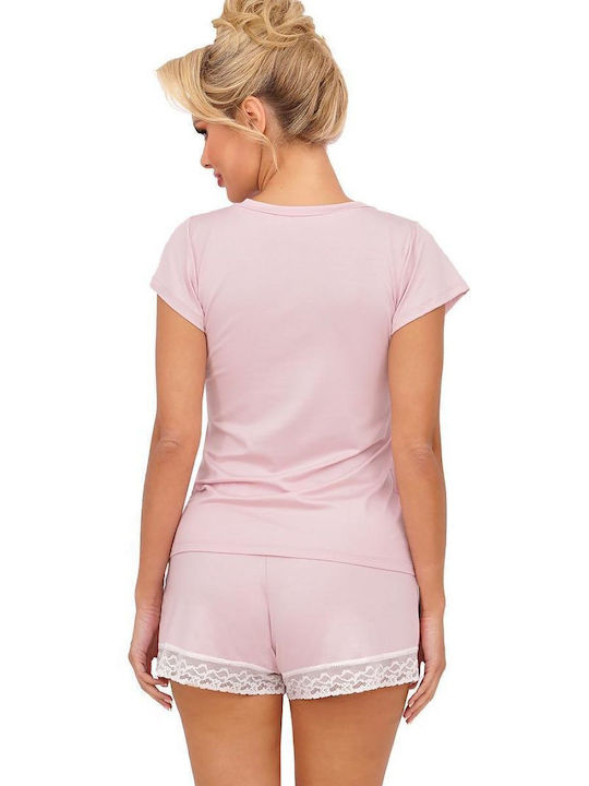 Donna Sommer Damen Pyjama-Set Rose