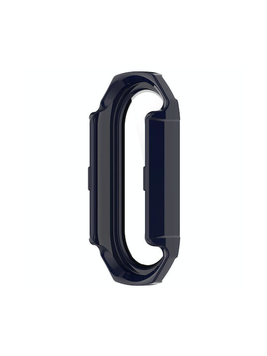 Xiaomi Mi Band 8 Pc + Tempered Glass Integrated Protective Watch Case Ink Blue