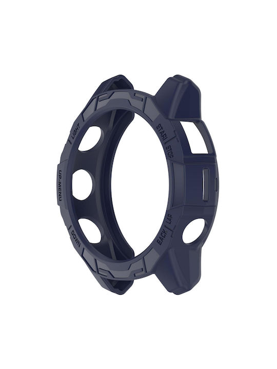 Garmin Epix Pro 51mm Fenix 7X 7X Pro Armored TPU Half Wrapped Watch Protective Case Blue