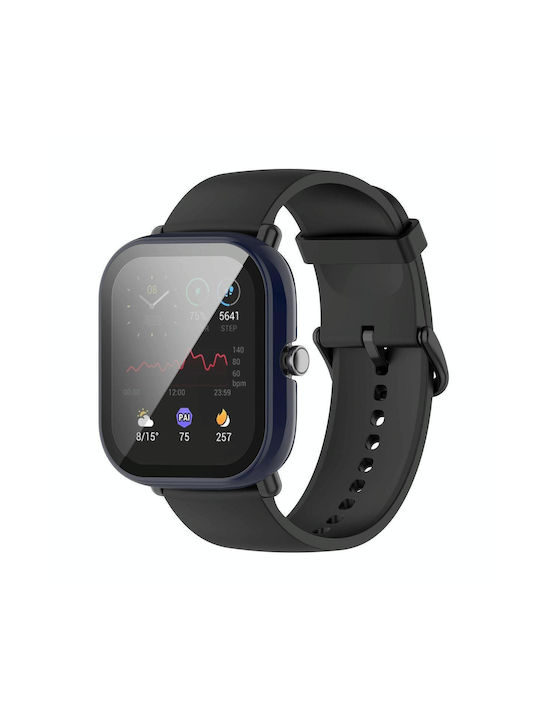Amazfit Gts 2 Mini Pc + Tempered Glass Watch Protective Case Ink Blue