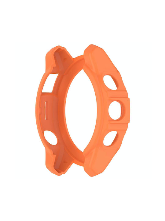 Carcasă de protecție parțială din TPU pentru ceas Garmin Epix Pro 51mm Fenix 7x 7x Pro, portocalie