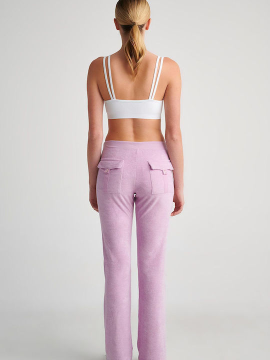 SugarFree Damen-Sweatpants Ausgestellt Purple