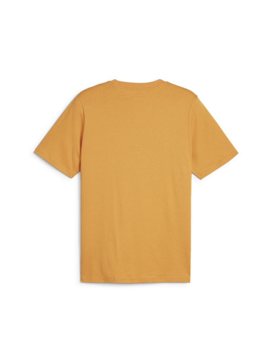 Puma T-shirt Bărbătesc cu Mânecă Scurtă Mustard