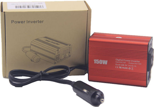 Invertor Auto Modificat Sine Wave 150W pentru Convertirea 12V DC în 220V AC