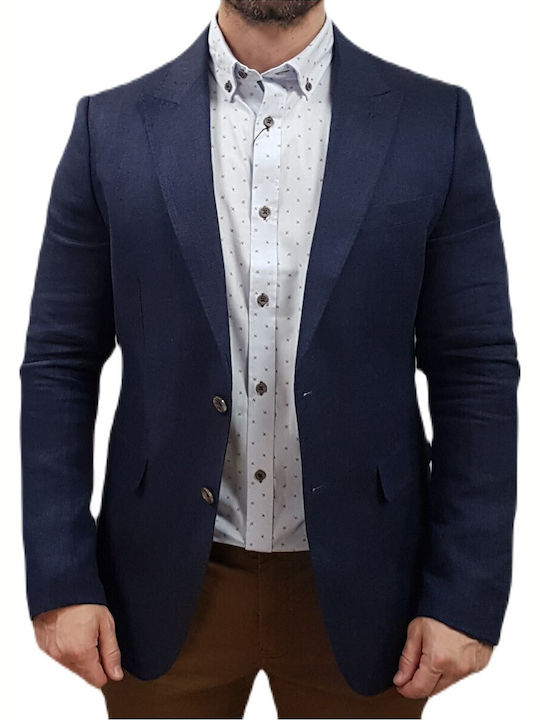 Men's Summer Suit Jacket Blue
