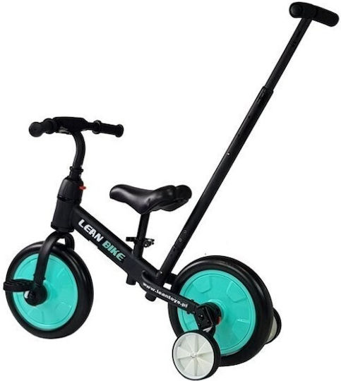 Lean Toys MCT 7679 Triciclete Pentru Copii Cu Mâner Pentru Părinți 3 În 1 Pentru 3+ Ani Negru