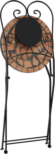 Градински Стол Метален Теракота 2 Бройки 38x45.5x89.5см