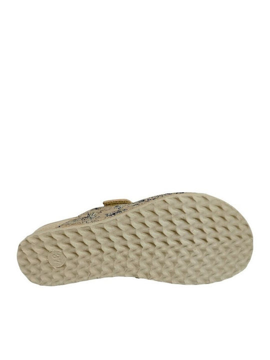 Flache Sandalen für Damen in Beige Farbe