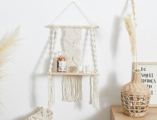 Ράφι Deco Boho Μπεζ 30x15x50εκ.