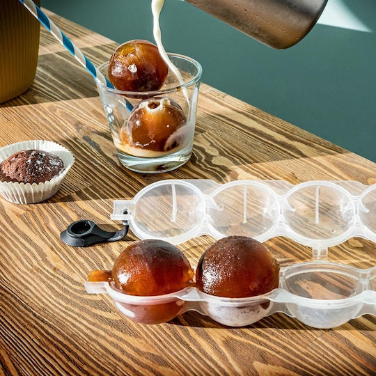 Gadget Master Παγοθήκη Στρογγυλά Πλαστική 4 Θέσεων Μπλε