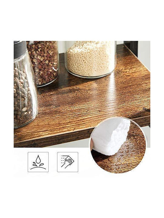 Songmics Bamboo Tabletop Spice Jar Black