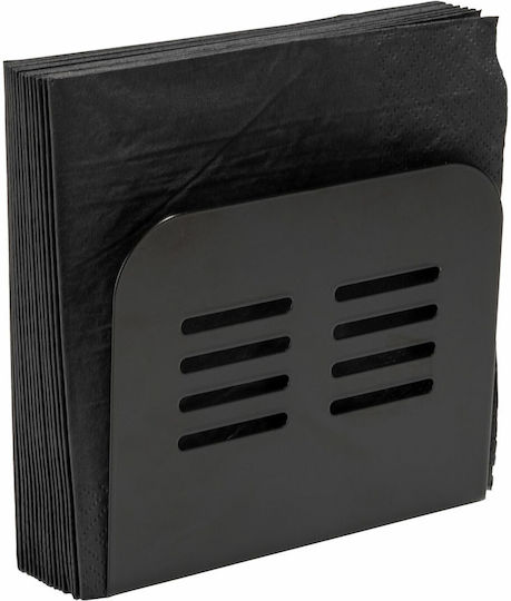 Wenko Metallischer Schwarzer Serviettenhalter 15x12.5x13cm 55025100