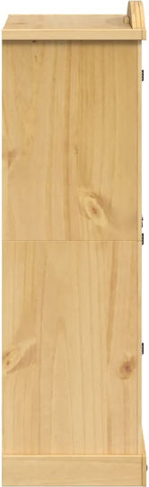 Δίφυλλη Ντουλάπα Καφέ 101x52x170cm