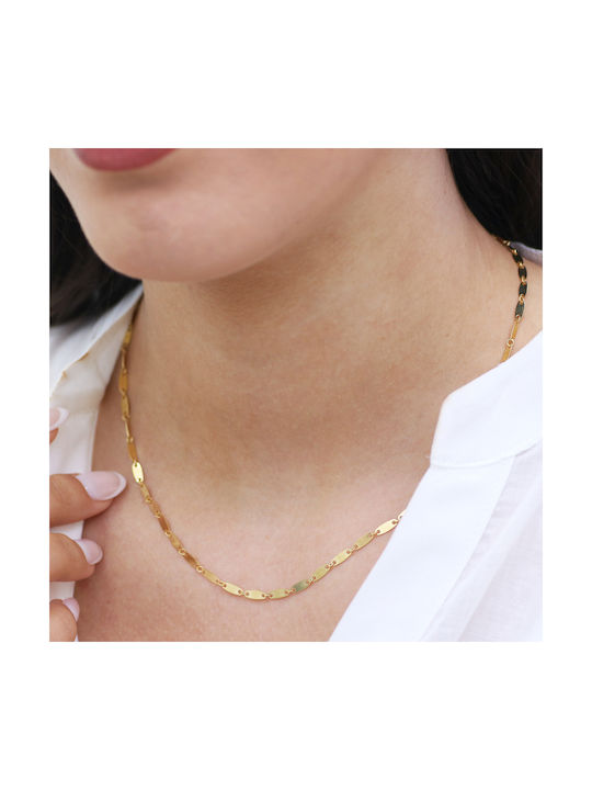 Gold Chain Necklace K9 P-71337 Yellow Gold K9 Neck Chain